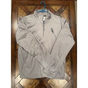 Dunbrooke Chicago‎ Whitesox 1/4 Zip Pullover Gray Mens Size Medium